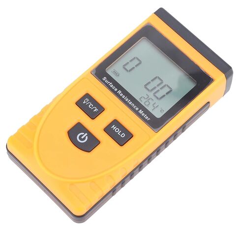 Hyuduo Surface Resistance Tester Handheld LCD Digital Display Surface Resistance Tester Handheld LCD Digital Display Antistatic Meter Convenient to Hold and Operate in Saudi Arabia