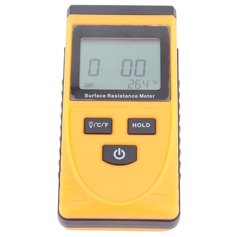 Hyuduo Surface Resistance Tester Handheld LCD Digital Display Surface Resistance Tester Handheld LCD Digital Display Antistatic Meter Convenient to Hold and Operate in Saudi Arabia