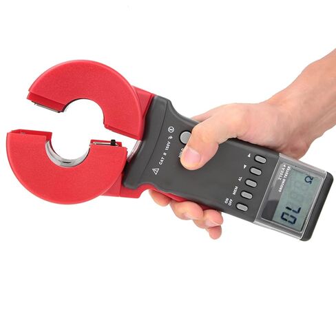 Ground Earth Resistance Tester, High Accuracy Round Mouth Digital Clamp Meter, Ground Earth Resistance Meter, (Battery Not Included) in Saudi Arabia