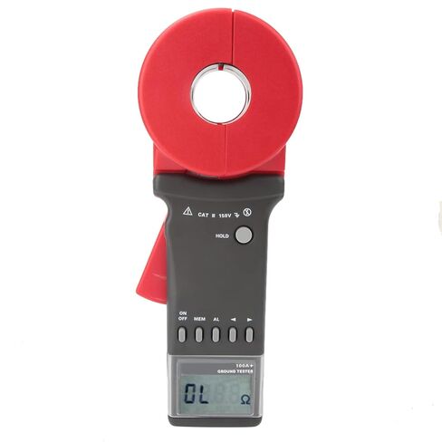 Ground Earth Resistance Tester, High Accuracy Round Mouth Digital Clamp Meter, Ground Earth Resistance Meter, (Battery Not Included) in Saudi Arabia