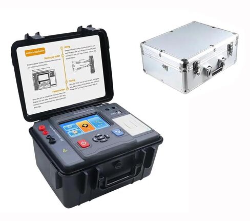Transformer Winding Resistance Tester Transformer DC Resistance Meter with Test Current 20A、10A、5A、1A、0.1A、10mA、1mA Resistance Range 10.0uΩ-1000.0KΩ Resolution 0.1 UΩ Overload Protection in Saudi Arabia