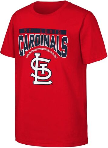 MLB Kids Youth 8-20 Color Team Color Stake Out Arch Logo T-Shirt in Kuwait