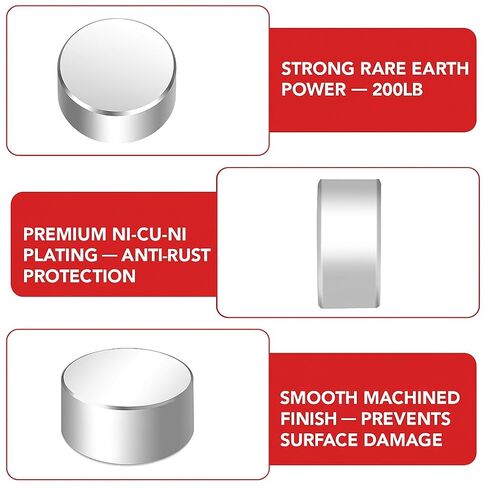 Neodymium Disc Magnet 40mm x 20mm – 200 lb Heavy-Duty Round Permanent Magnet for Industrial, Workshop, and Craft Applications in Saudi Arabia