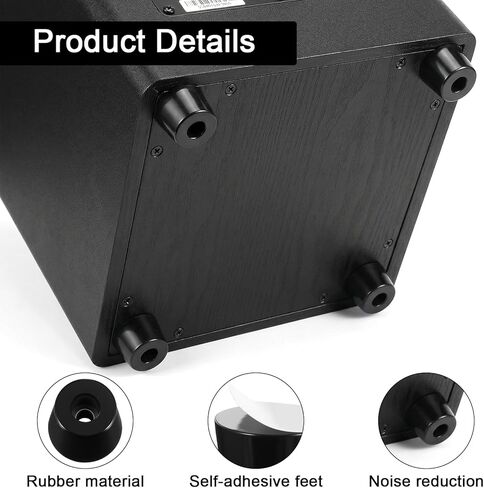 Speaker Isolation Pads, 8PCS Self-Adhesive Heavy-Duty Rubber Feet for Subwoofer Speaker Isolation Feet for Subwoofer, Guitar Amps, Furniture, Turntables, Cutting Boards, Cabinets 0.98“ W X 0.47" H in Saudi Arabia