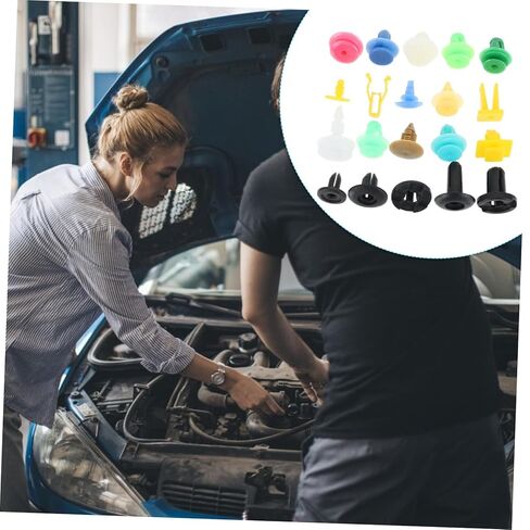 500 قطعة مجموعة تثبيت مقاومة للحرارة العالية مقاطع بلاستيكية للسيارة توريد إصلاح السيارات برشام مقاطع السيارة in Kuwait