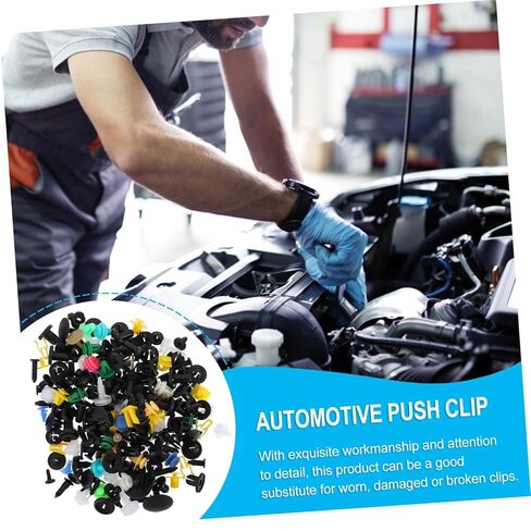 500 قطعة مجموعة تثبيت مقاومة للحرارة العالية مقاطع بلاستيكية للسيارة توريد إصلاح السيارات برشام مقاطع السيارة in Kuwait