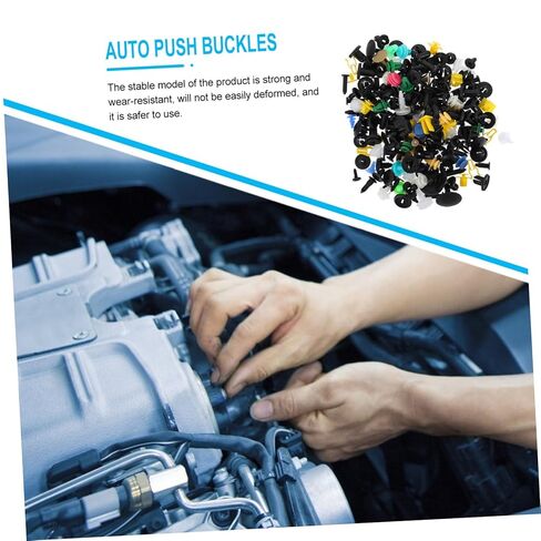 ULTECHNOVO 500pcs Automotive Push Clips Durable Multi-Purpose Bumper Fastener and Rivet Clips for Door Trim Panel and Engine Cover Replacement in Saudi Arabia