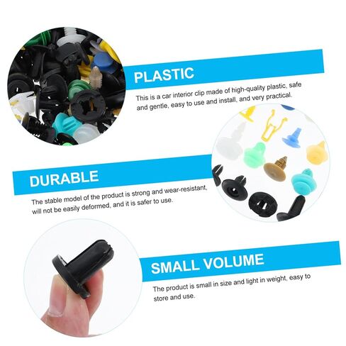 ULTECHNOVO 500pcs Automotive Push Clips Durable Multi-Purpose Bumper Fastener and Rivet Clips for Door Trim Panel and Engine Cover Replacement in Saudi Arabia