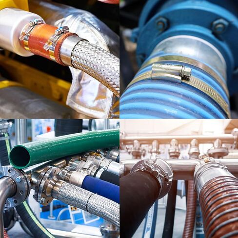 Flexible Pipe Coupling, 55mm Pipe Connector with Stainless Steel Hose Clamps Stainless Steel Pipe Repair Clamp for Plastic and Metal Pipes in Saudi Arabia