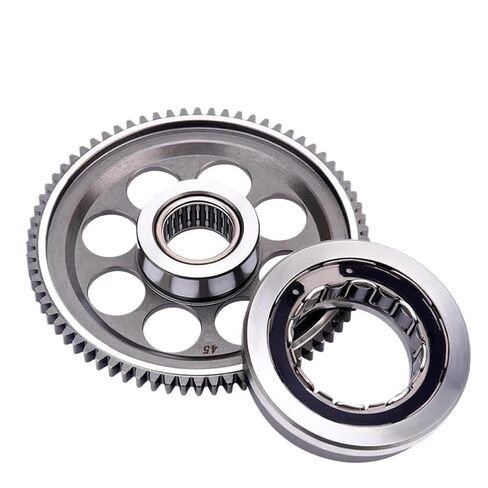 One Way Bearing Starter Clutch Gear Assembly for Motorcycle Compatible with XC-F, XCF-W, EXCF, XCF, XCFW 250 Models - Replaces OEM Part Numbers 77040020000 and 77040025000 in Saudi Arabia