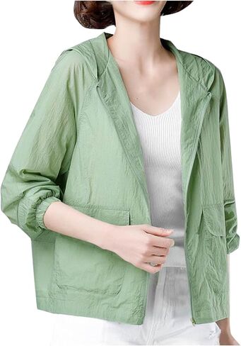 Sun Shirts for Women Sun Protection Clothing Women's UPF 50+ UV Jacket SPF Beach Vacation Clothes Hiking Outdoor in Saudi Arabia