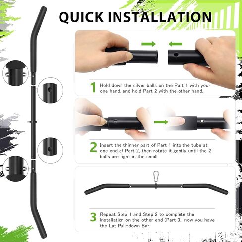 Cable Machine Attachment Set LAT Pulldown Attachments ,Cable Machine Accessories for Home Gym Weight Workout 5 Pcs in Kuwait