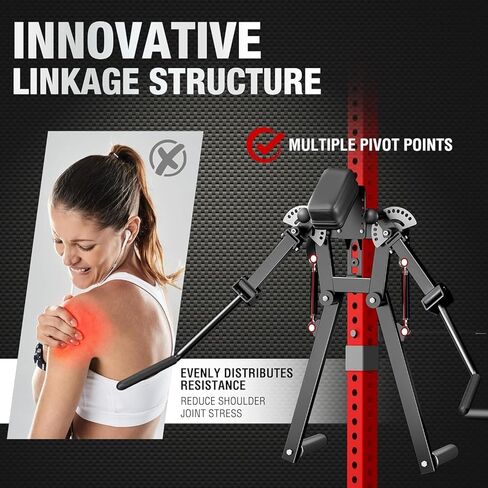 مرفق رفع جانبي من ميكولو، جهاز رفع جانبي وذبابة الصدر، آلات ضغط الكتف للصدر والأكتاف، مرفق رف الطاقة مع فتحات 1 بوصة، معدات تمرين الجزء العلوي من الجسم للصالة الرياضية المنزلية in Kuwait