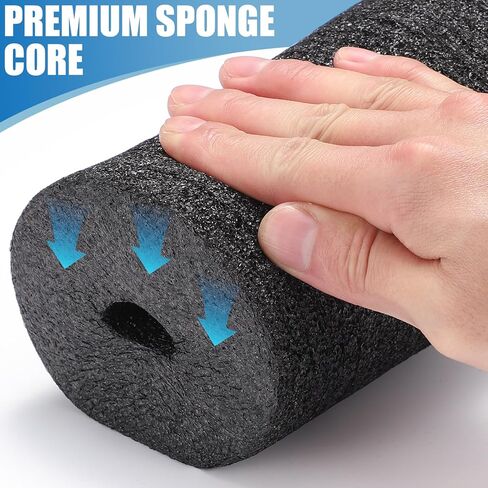 Foot Foam Pads Rollers Replacement with Luxury Plush Cover - Sweat-Wicking & Easy Clean, Cloud-Like Comfort for Home Gym Leg Extension, Weight Bench, Inversion Table - Fits 1-Inch Tube (2PCS) in Saudi Arabia