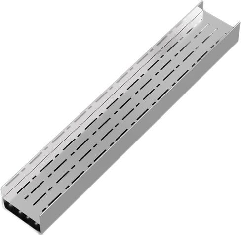 Stainless Steel Balcony Small Drain System Kit Length 39.4in, U-Shaped Ditch Drainage Channel Grate Sidewalk, Courtyard Metal Floor Trench with Caps(39.4X5.9X2.6IN) in Saudi Arabia