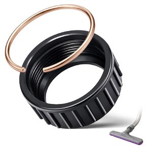 Aluminum Wands Replacement Nut with Metal Lock Ring, Compatible with Proteam Aluminum Wands Models 100099 & 100100 Attachments, 1.5" Commercial Vacuum Cleaner Wand Attachment for Connection in Kuwait