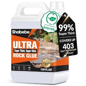 Rock Glue for Landscaping, Upgraded Ultra Mulch Glue 27.39OZ–Gravel & Pebble Stabilizer, Fast-Drying Adhesive for Landscaping Rocks,All-Weather Resistant Binder for Gardens in Kuwait