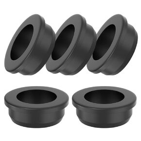 5Pcs 1-1/8"ID, 1-1/2" Drill Hole Black Rubber Grommets, Top Hat Grommet Rubber Hole Plugs for Protecting Wires Cable in Kuwait