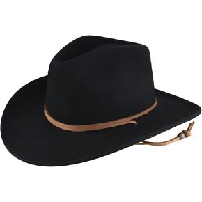 Western Men Wind River Joe Eder Litefelt Outback Hat Black M in Kuwait