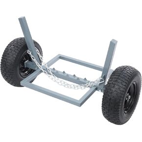 حامل سجل ATV شديد التحمل، سجل دوللي مع سلسلة، عربة نقل خشبية للمزرعة، النقل الخشبي التجاري (أسود، 24 بوصة. قطر + 1500 رطل) in Kuwait