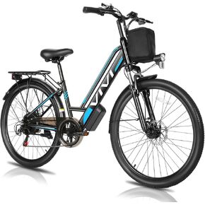دراجة كهربائية Vivi MT26GUL مقاس 26 بوصة من خلال دراجة كهربائية مع بطارية 48 فولت 374.4 وات في الساعة قابلة للإزالة، محرك ذروة 750 وات، سرعة قصوى 21.7 ميل في الساعة، ما يصل إلى 50 ميلًا، نظام تثبيت السرعة، 7 سرعات، معتمد من SGS إلى UL2849 in Kuwait