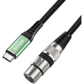 SiYear USB C to XLR Male Audio Cable, XLR 3Pin to Type C Adapter StereoPower Amplifier Cable for Connecting Smartphones USB C to Active Speaker, Laptops,Mixer Console（3.3FT/1M ） in Kuwait