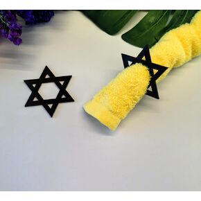 Set of 12 Star of David Star Napkin Rings,Star of David Napkin Holder for Hanukkah Chanukkah Passover Jewish Holiday Dinner Table Decoration Housewarming Gift (Gold) in Kuwait