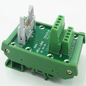 IDC10 DIN Rail Mounted Interface Module IDC pin Pitch 2.54mm/0.1" Male Header Connector. in Saudi Arabia