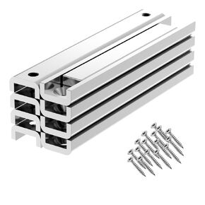 مغناطيس شريط النيوديميوم القوي N52 - 3.25 بوصة × 0.5 بوصة × 0.25 بوصة - 8 عبوات، مغناطيس قناة عالي التحمل 70 رطلًا مع براغي مطابقة، مغناطيسات أرضية نادرة مستطيلة مع فتحات للتركيب، المنزل، الأدوات، الخزانة in Kuwait