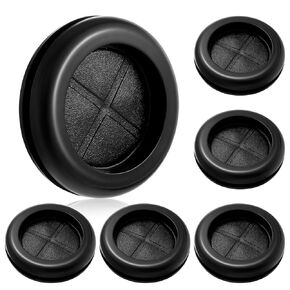 6 Pcs Rubber Grommets for Wiring, Firewall Grommets Rubber Cable Grommet Protector 1-1/2"Drill Hole, 1-3/16" ID, Firewall Hole Plugs Double-Sided Round in Kuwait