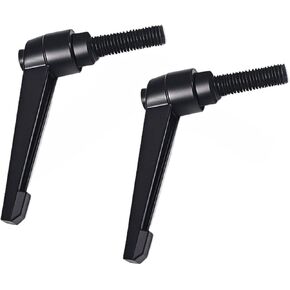 2Pcs M4/M5/M6/M8/M10/M12/M16 Adjustable Knobs Handle Male Thread Push Button Ratchet for Lathe Machinery, Black(M10*25) in Kuwait