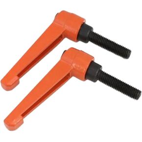 1PC M4 M5 M6 M8 M10 M12 M16 Orange Colour Clamping Lever Machinery Adjustable Handle Locking External Male Thread Knob(Screw M6x25mm) in Kuwait