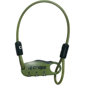 CROPS UNI-Q Bike Lock, Helmet Lock, 1 ft Cable, Black – Resettable 3-Digit Combination, Compact & Lightweight, for Bicycle/Motorcycle Helmets in Saudi Arabia