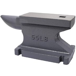 55LB Cast Iron Anvil Square Horn Design Heavy Duty Stable Base for Professional Blacksmithing and Metalworking Gray Finish in Kuwait