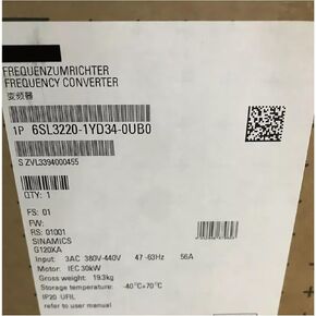 SMOCONE المعجل 6SL3220-1YD34-0UB0 محول التردد 6SL32201YD340UB0 مختوم في صندوق ضمان لمدة سنة واحدة 6SL3220-1YD34-0UB0 اشحن الآن in Kuwait