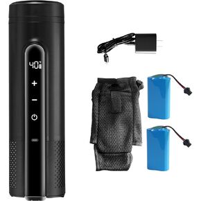 Electric Insulin Cooler Travel Case TSA Approved, Insulin Fridge Portable Insulin Refrigerator, Insulin Travel Cooler for 1–4 Pens, 35-68°F Display Temperature Battery（Black） in Kuwait