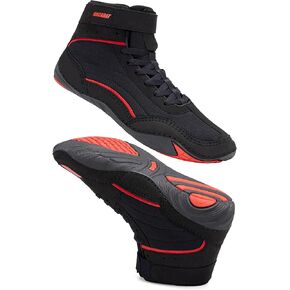 أحذية المصارعة الرجالية من NACARAT - أحذية ملاكمة عالية الجودة وأحذية رياضية لرفع الأثقال مع نعل مانع للانزلاق، أحذية رياضية شبكية قابلة للتنفس للصالة الرياضية والقرفصاء والرفع الميت in Kuwait