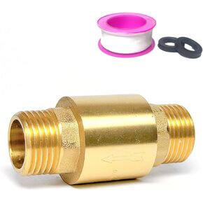 صمام فحص نحاسي DN15 1/2 بوصة أنبوب ذكر × أنبوب ذكر، يمنع التدفق الخلفي للمياه، موصلات أنابيب المياه، مناسب لبرج المياه، حديقة الكرفان، سخان المياه، أنابيب المياه، محولات السباكة، موصلات الأنابيب in Kuwait