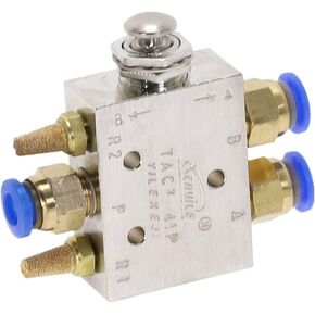 Air Valve, Toggle Switchs, TAC2-41P 1/8" Male Thread 2 Position 5 Way Metal Push Button Switch Mechanical Pneumatic Exhaust Valves Fittings in Saudi Arabia