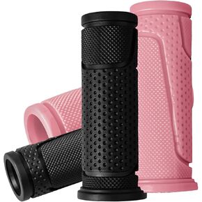 4 PCS Kids Bike Handlebar Grips | Black + Color Combo | 8 Options | Non-Slip 22.2mm 90mm Bicycle Grips for Kids Bikes & Scooters in Saudi Arabia