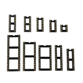 10PCS Round Hole IC Socket Connector DIP 6 8 14 16 18 20 24 28 40 pin Sockets DIP6 DIP8 DIP14 DIP16 DIP18 DIP20 DIP28 DIP40 pins(28 PIN (Wide)) in Kuwait