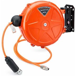 8mm Automatic Retractable Air Hose Reel Tube Holder Wall Mount Roller for Car Cashers, Pneumatic Wrenches, Machine Tool Maintenance, and Pneumatic Equipment in Kuwait
