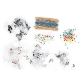 1565PCS Electronic Component Kit with Capacitors, LEDs, Diodes, Transistors, 1/4W Resistors for School and DIY Electronics in Kuwait