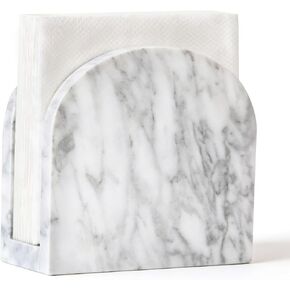 Marble Napkin Holder for Table, Upright Napkin Holders with Marble Unique Texture, Standing Napkin Dispenser for Kitchen Dining Room Counter Tops, Restaurant (Height 5.9") in Saudi Arabia