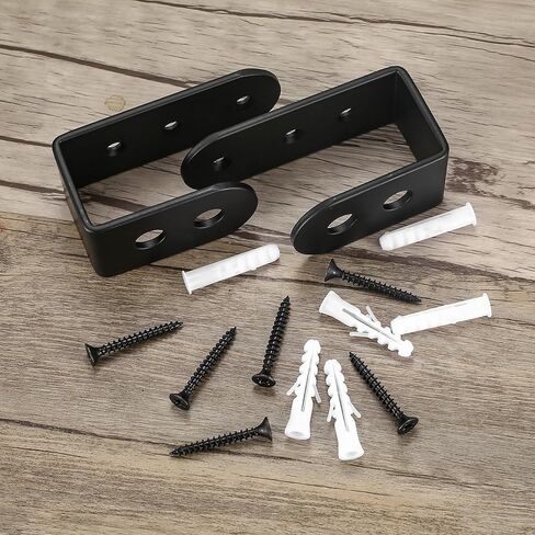 2x4 Door Barricade Brackets, 2 Pcs Door Security Barricade Brackets, Heavy Duty Doors Security Bracket for 2 x 4 Lumber, Open Bar Security Holder U Bracket (3.94x1.89x1.57, Round Edge) in Kuwait