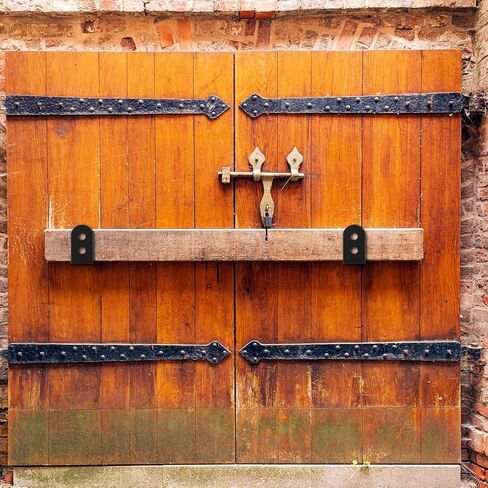 2x4 Door Barricade Brackets, 2 Pcs Door Security Barricade Brackets, Heavy Duty Doors Security Bracket for 2 x 4 Lumber, Open Bar Security Holder U Bracket (3.94x1.89x1.57, Round Edge) in Kuwait