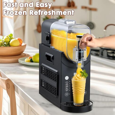Slushie Machine Professional Slushy Maker,64 oz Frozen Drink Maker with 5 Pre-Set Programs for Milkshake,Frappe,Margarita,Cold Drink,No Ice Needed in Kuwait