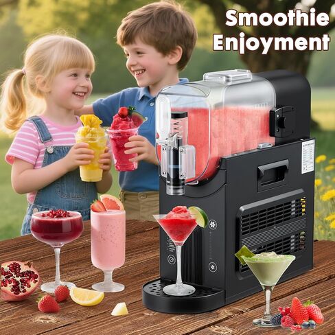 Slushie Machine Professional Slushy Maker,64 oz Frozen Drink Maker with 5 Pre-Set Programs for Milkshake,Frappe,Margarita,Cold Drink,No Ice Needed in Kuwait