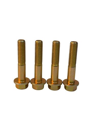 (50 قطعة) 3/8-16x2 درجة 8 مسامير شفة سداسية مسامير UNC خيوط جزئية خشنة زنك أصفر ثلاثي التكافؤ in Kuwait