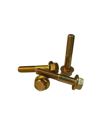 (50 قطعة) 3/8-16x2 درجة 8 مسامير شفة سداسية مسامير UNC خيوط جزئية خشنة زنك أصفر ثلاثي التكافؤ in Kuwait